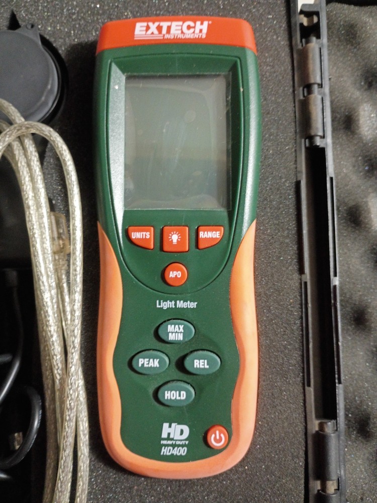EXTECH INSTRUMENTS LIGHT METER ExTech HD400 - COMPLETE with CASE