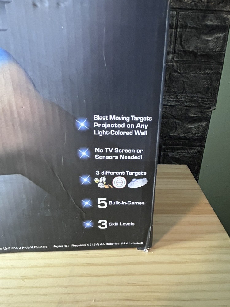ProjeX Projecting Game Arcade Interactive Laser Animated Target - open box