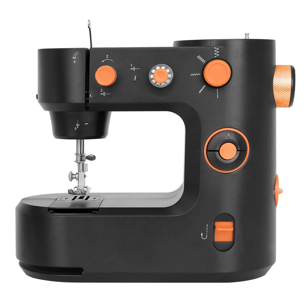 Black Mini Sewing Machine for Beginner Dual Speed Portable Sewing Machine