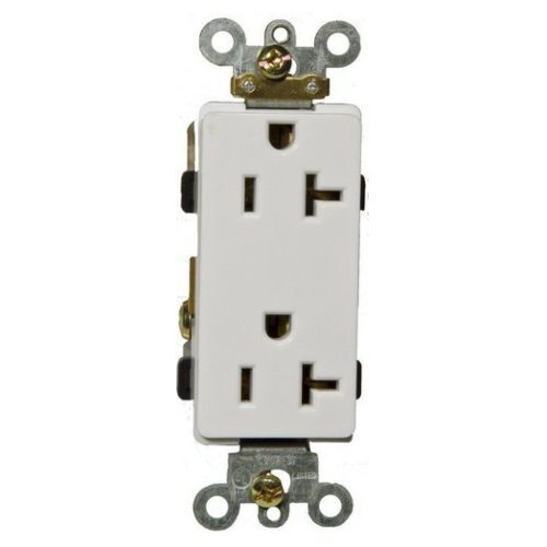 Morris 82181, White 20A-125V Decor Receptacle