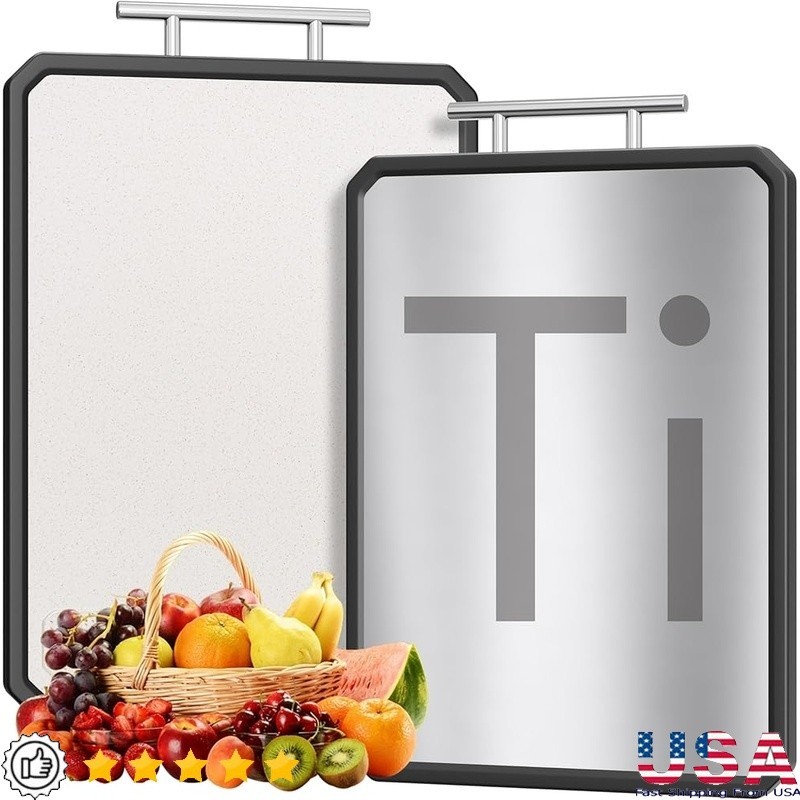 Titanium Cutting Board Double Sided Dishwasher Safe Eco-Friendly Chopping Board