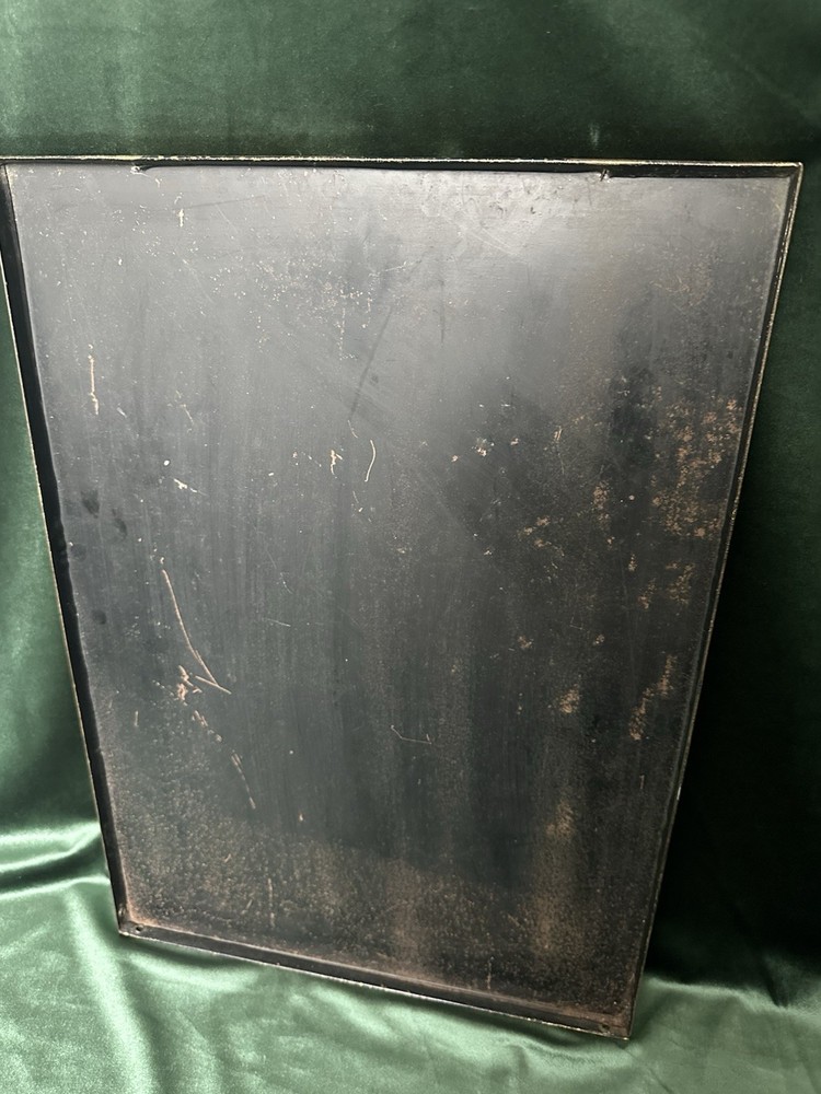 Brass Take Courage Cockerel Vintage Pub Decor Insert Panel Great Condition