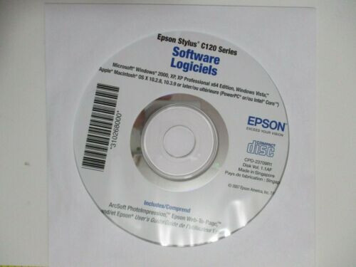 Setup SOFTWARE for EPSON Stylus C120 Series Printer Software