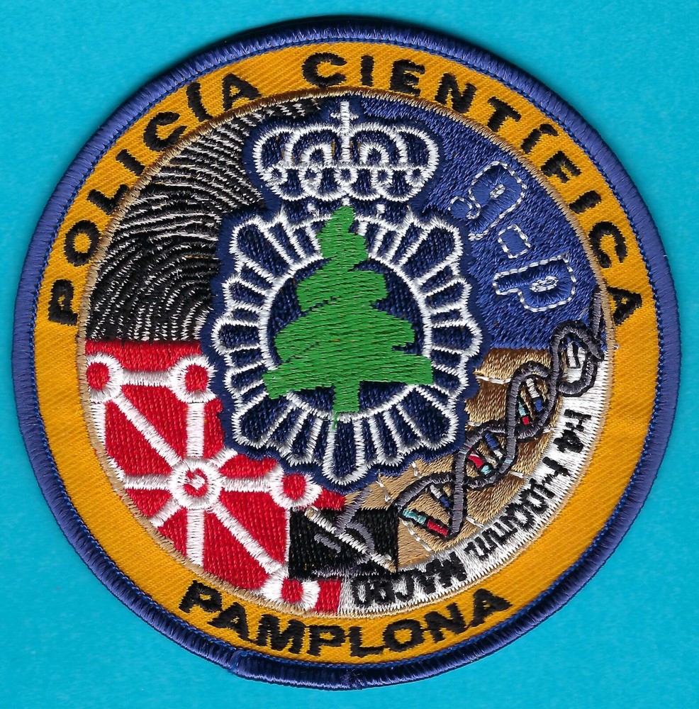 PAMPLONA SPAIN POLICIA CIENTIFICA FORENSIC CSI SHOULDER PATCH
