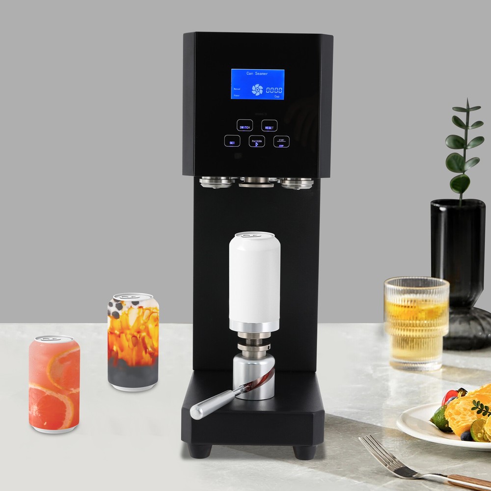 Semi Automatic Pop Can Sealing Machine Cola Can Sealer Container Plastic Bottles