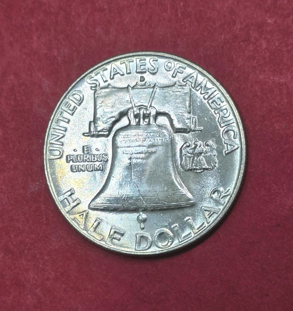 1954-D Franklin Half Dollar Nice Toning, MS Condition.