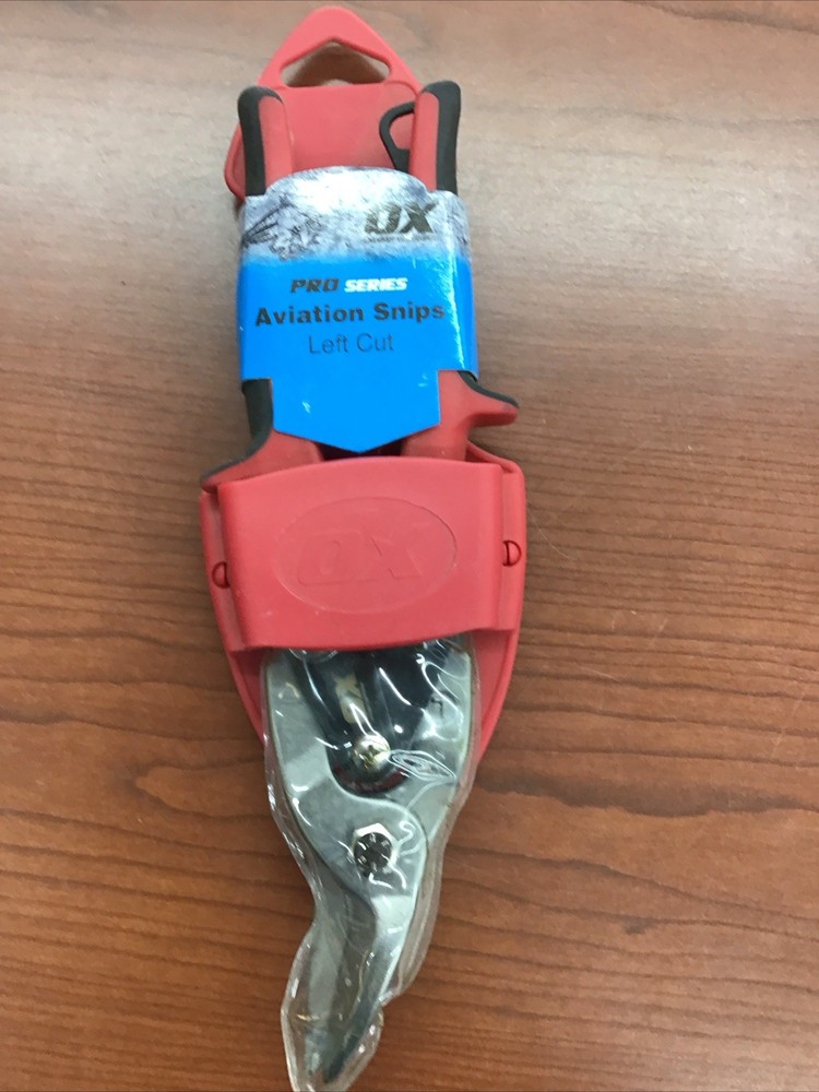 Ox Tools Pro Series Aviation Snips with Holster - Left Cut
