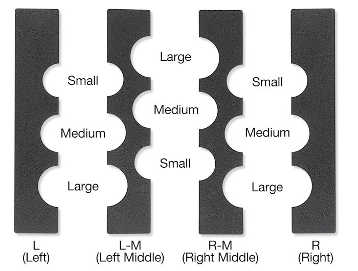 3x Extron Cable Pass-Through AAP Single Space AAP Modules for Cable Organization