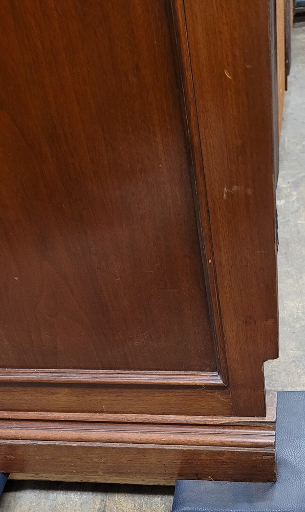 EXCEPTIONAL AMERICAN VICTORIAN WALNUT AND BURL BOOKCASE