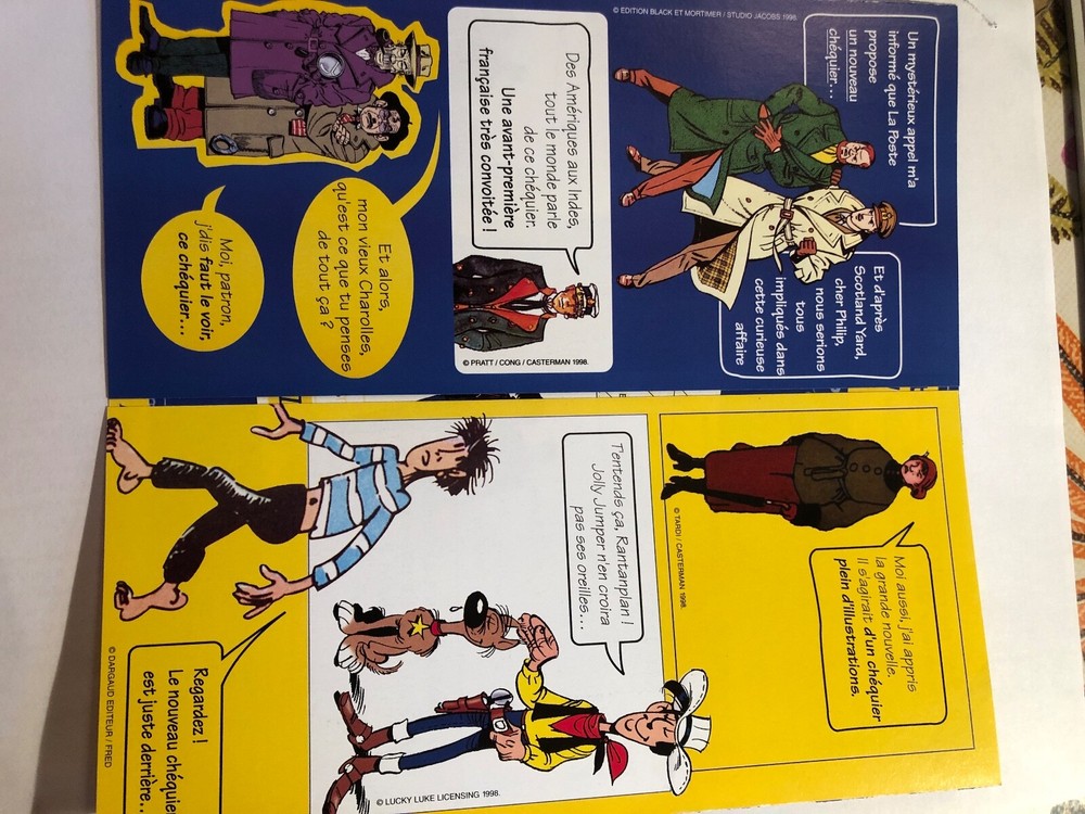 brochure la poste comic cheques heroes comics