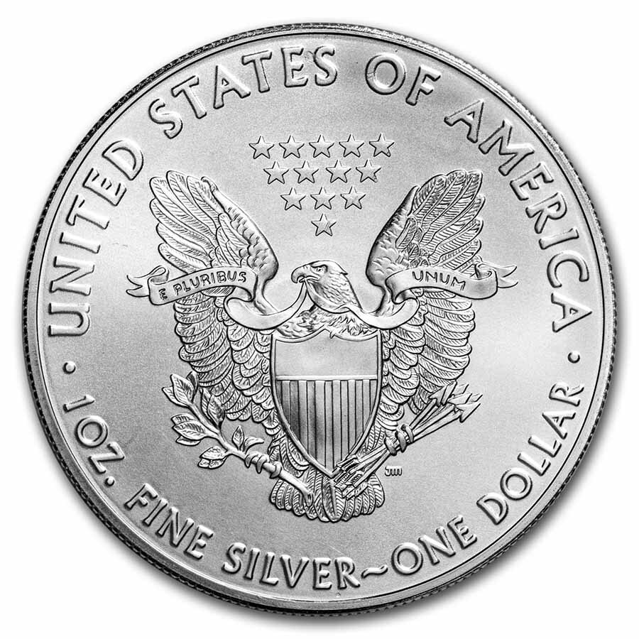 1 oz Silver American Eagle BU (Random Year) - SKU #23331