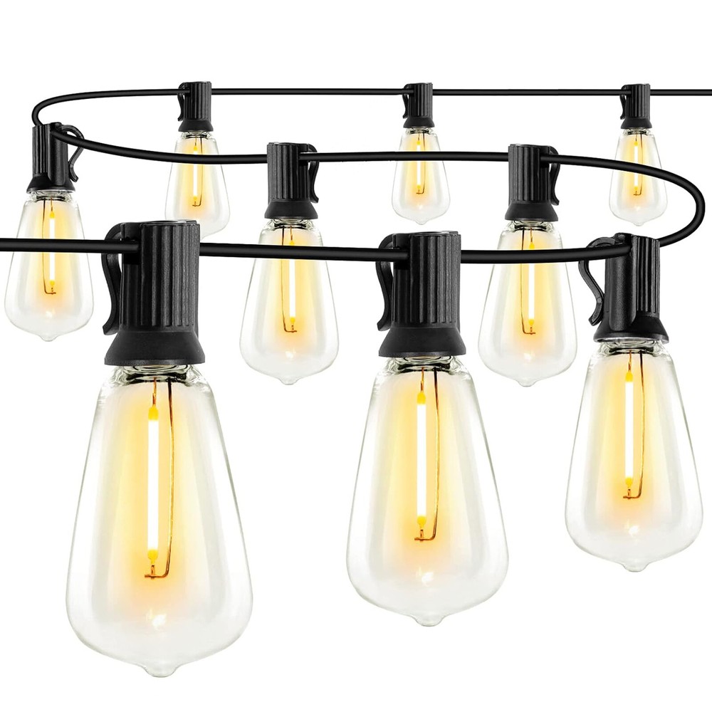 100FT Outdoor String Lights for Patio Waterproof Connectable LED Balcony Light
