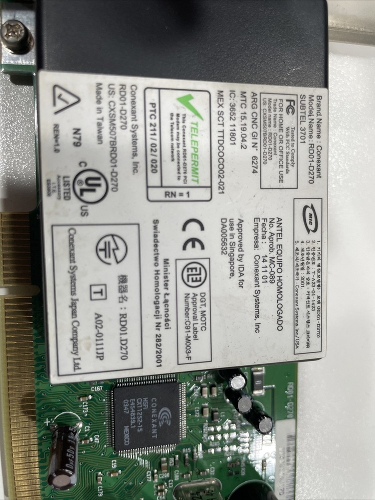 Conexant RD01-D270 56 Kbps Modem