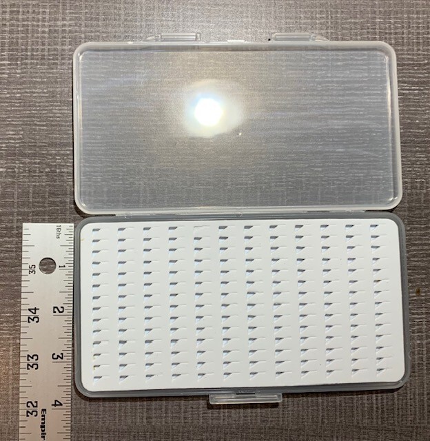 Large Thin Fly or Jig box, with Slotted Foam Insert