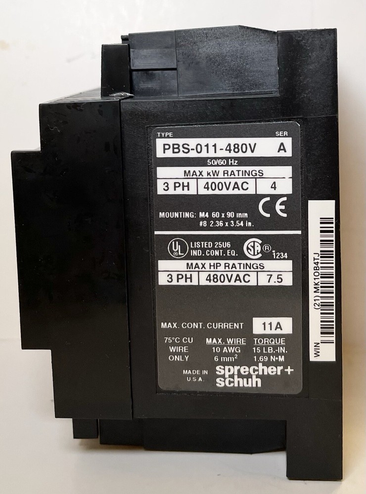 Sprecher Schuh PBS-011-480V Soft Starter