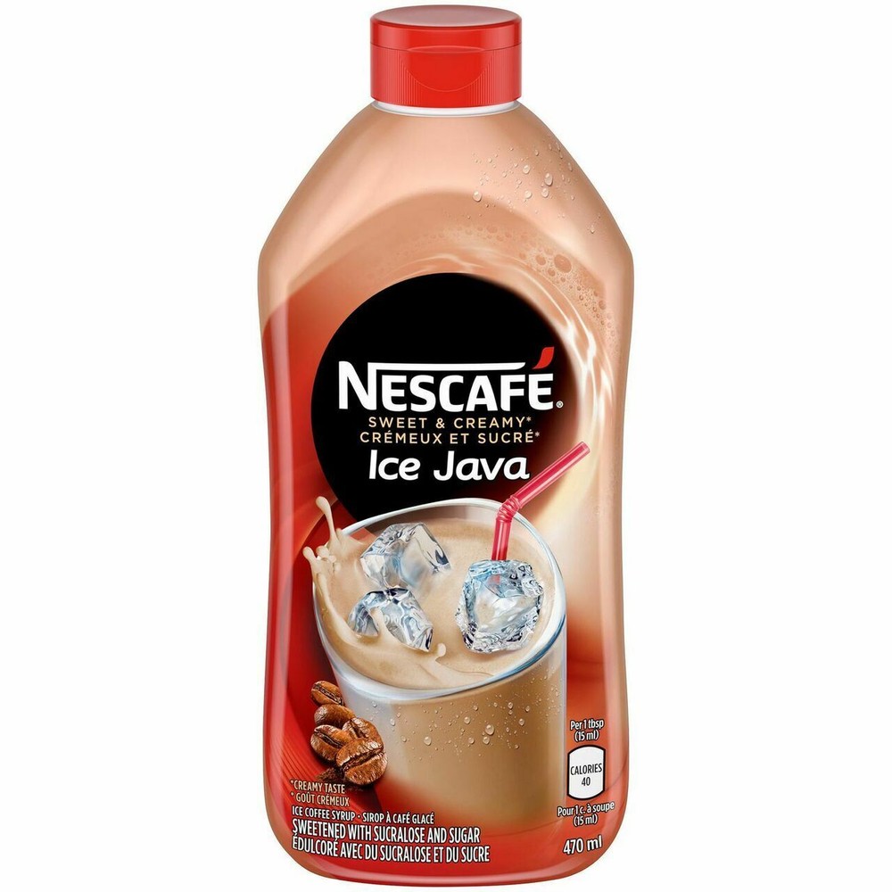 Nescafe Ice Java Coffee Syrup Great for Cappuccino or any Cold Brew Drink16oz