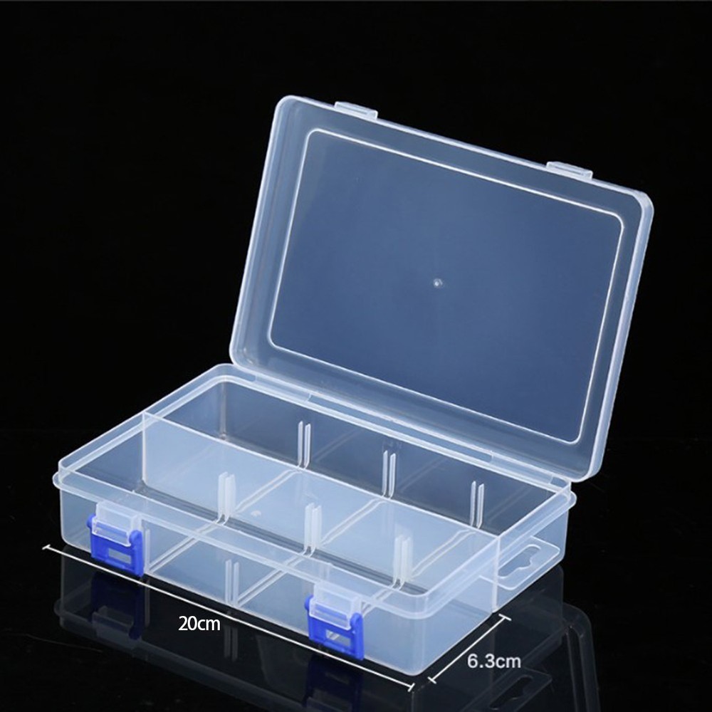 Storage Box Container Parts Plastic Compartment Display Organizer Dustproof