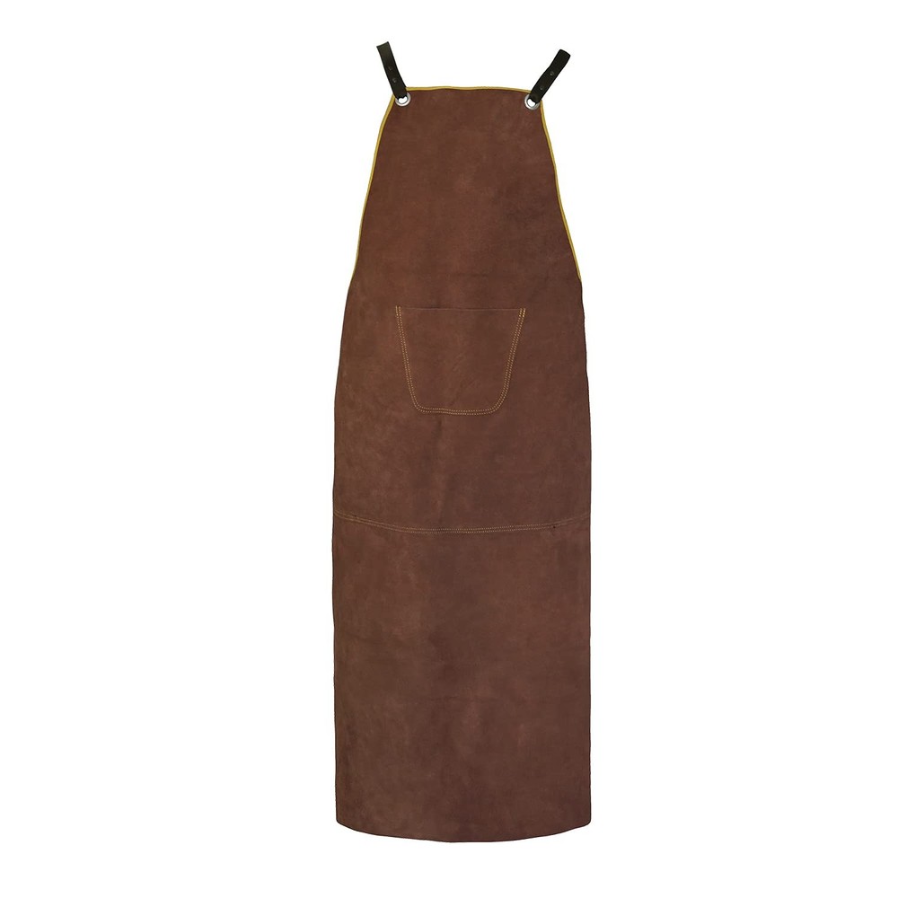 Leather Welding Work Apron - & Flame Resistant Bib Apron, Flame Retardant Hea...