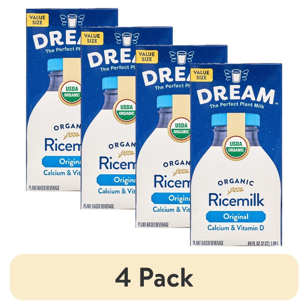 (4 pack) Rice Dream Organic Original Rice Drink, 64 Fl. Oz.