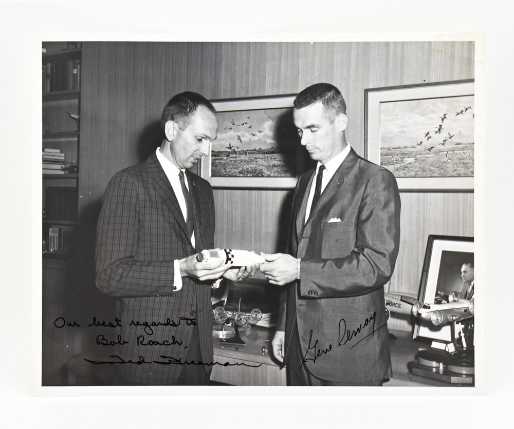 SIGNED Astronauts Theodore Ted Freeman & Eugene Cernan NASA Space Apollo Gemini