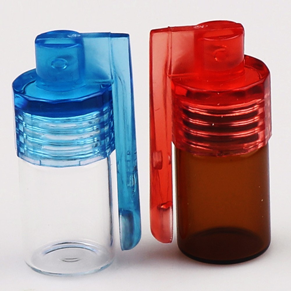 4Pcs  Mixed Color Case Travel Spice Jars Storage Bottle with Spoon As Men Gift