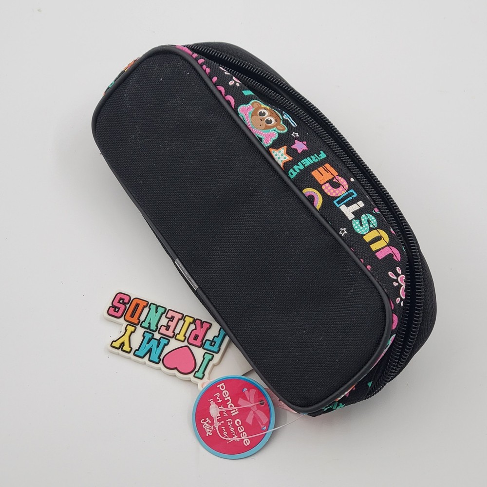 Justice 3pc Bobbie Monkey Set: Notebook, New Pencil Case & Zip Wallet