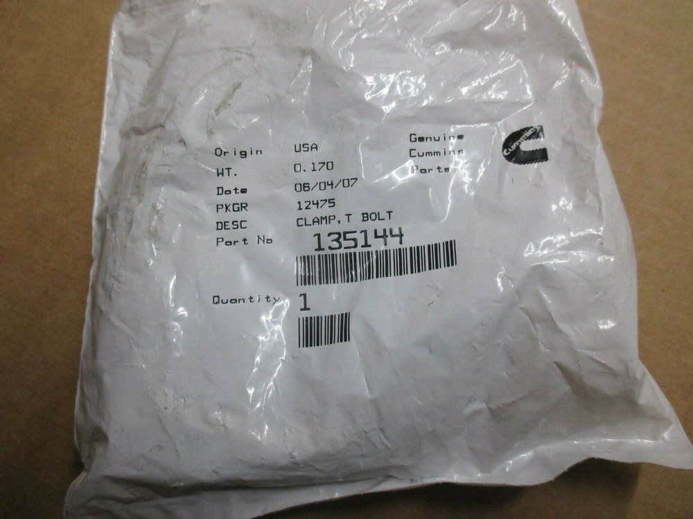 Cummins CLAMP,T BOLT 135144