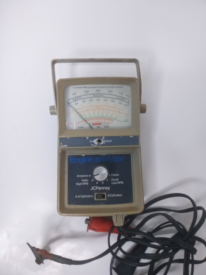 Vintage JCPenney Engine Analyzer Handheld Portable Not Tested