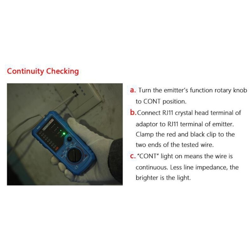 Multifunctional Wire Monotor Tool for Live Internet Cable & Phone Line Testing