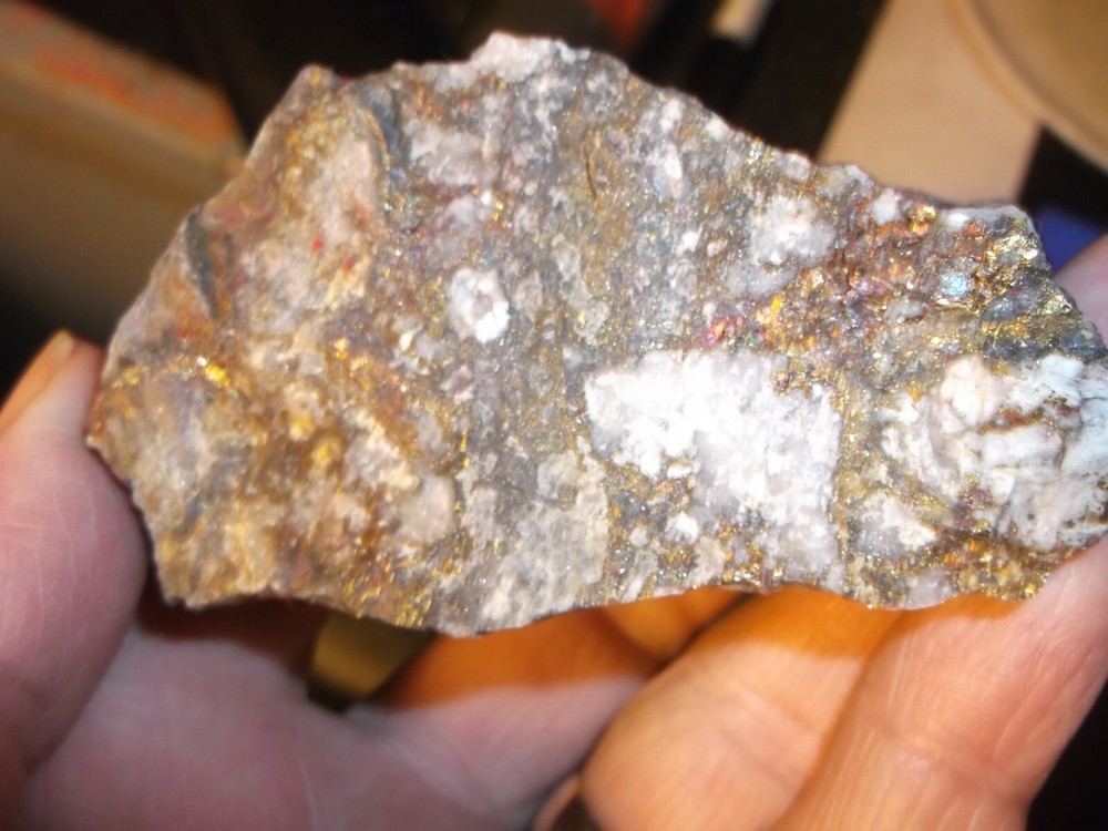 Gold, silver, copper, 287 grams samples ,ore high grade .