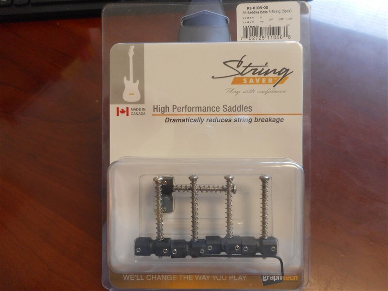 NEW - Graph Tech String Saver PS-8305-00 5-String Bass Saddles