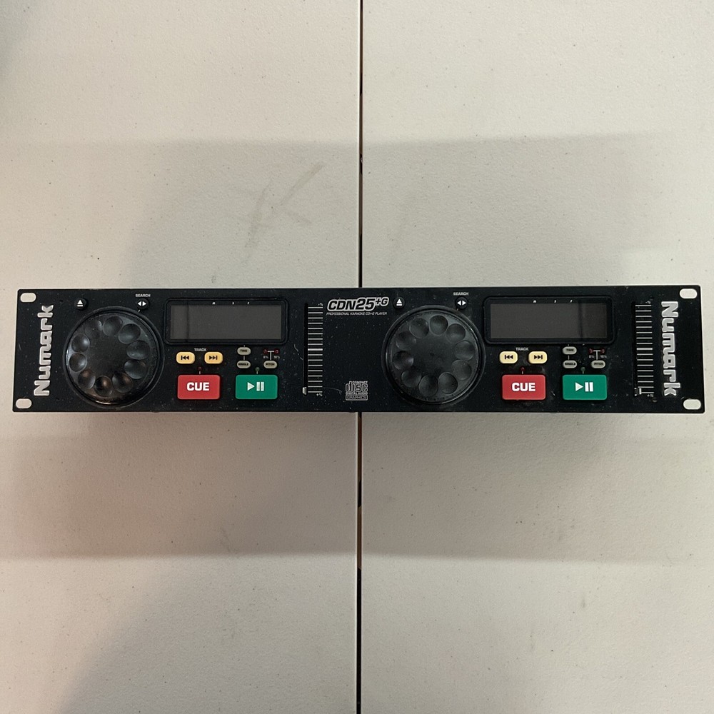 Numark CDN25 DJ Pro CD Mixer Rack Mount Karaoke Compact Controller - No Cables