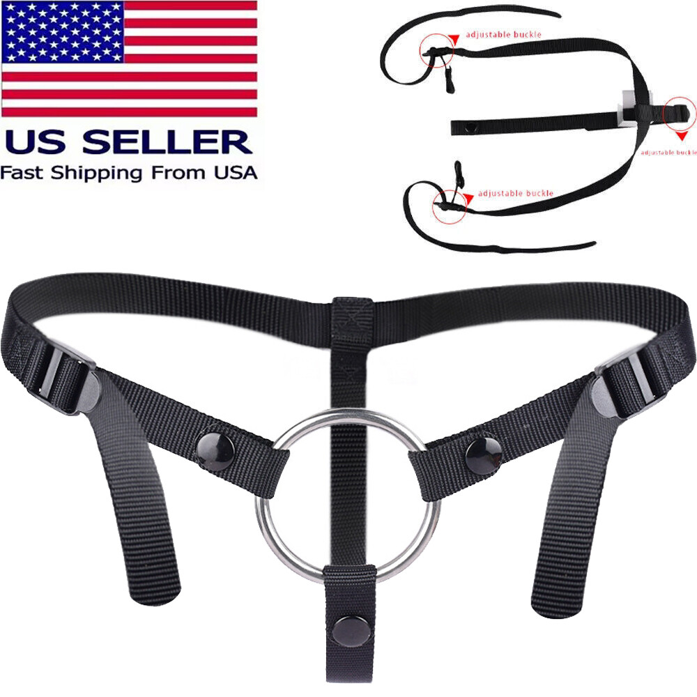 New Adjustable Belt Harness For Strapon Player Wearable 4 Size Strap With Ring