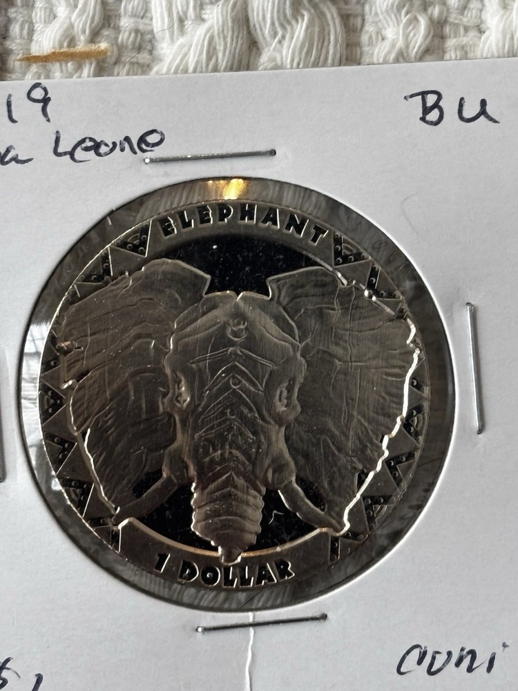 2019 Sierra Leone Elephant Cupronickel Coin