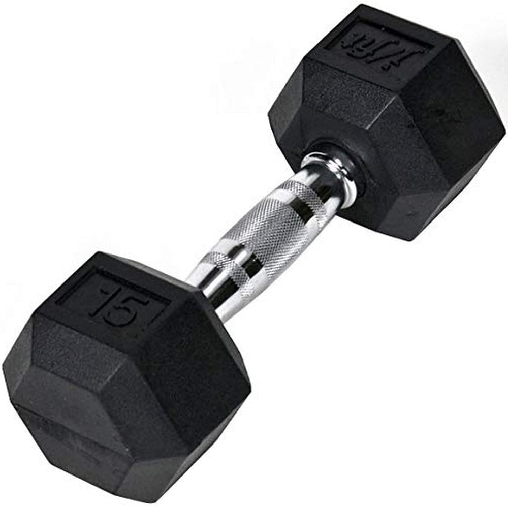 Rubber Hex Dumbbell