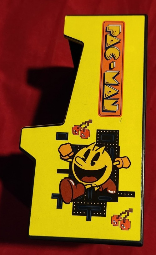 Pac Man Toy Arcade Game Cabinet - Basic Fun - Tested And Working!