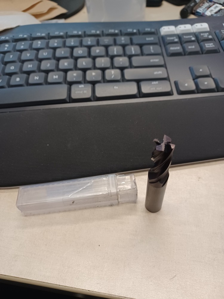 Accupro 1/2" Diam 4 Flute Solid Carbide End Mill 04490561