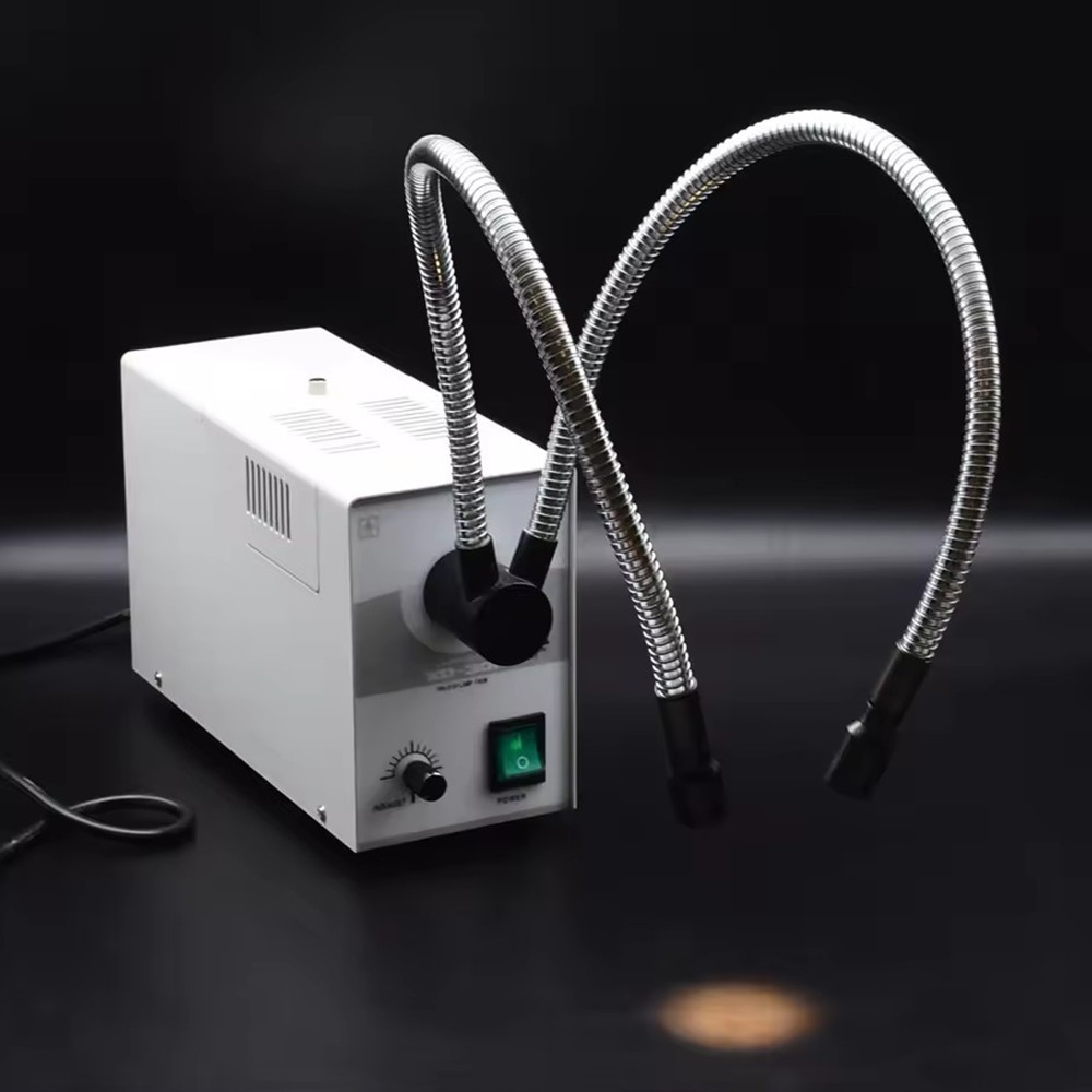 150W Single Hole Portable Halogen Cold Light Source for Microscope Endoscope