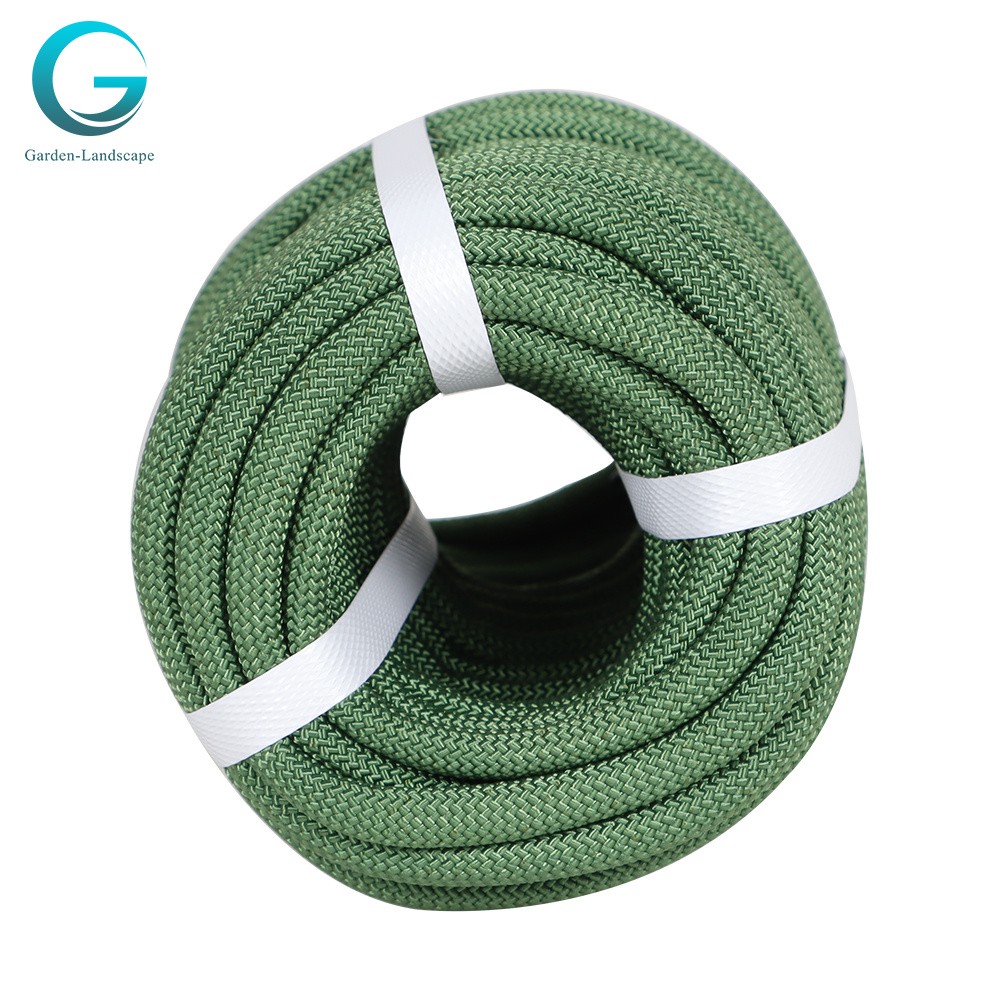 3/8"×100' Sturdy Army Green High Strength Pulling Rope Braided Polyester Rope