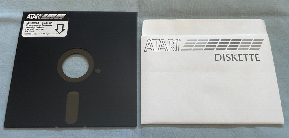 Microsoft BASIC II Extension Diskette - Atari 400/800 Computer Software TESTED!