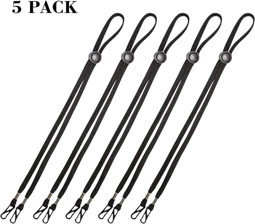5 pack Adjustable Flat Lanyard Face Mask Extender Ear Savers Strap Holder Strap