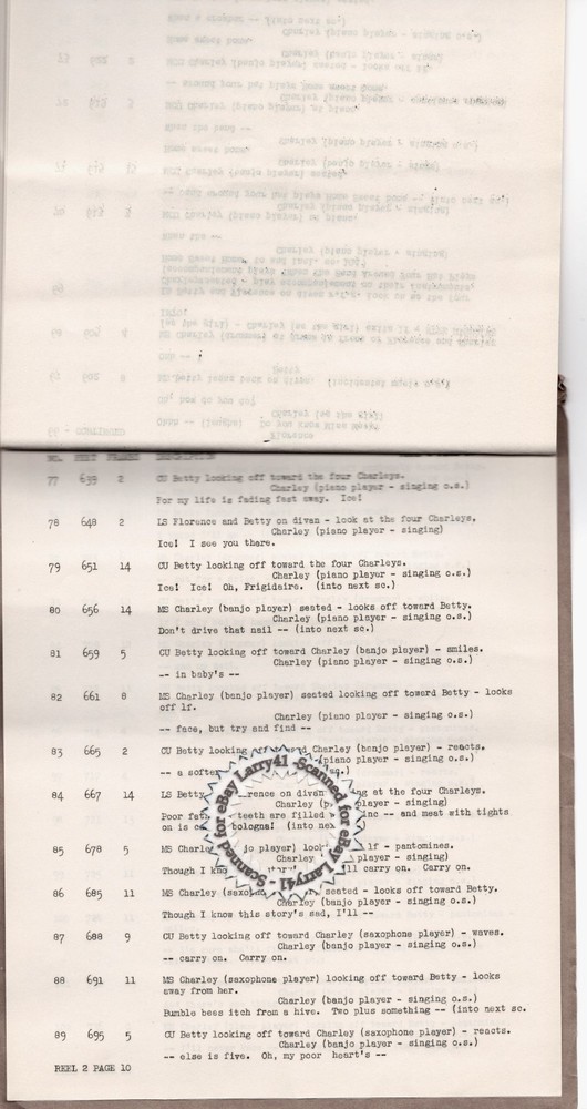 Hal Roach SCRIPT Charley Chase SCREENPLAY Four Parts (1934) vintage original!