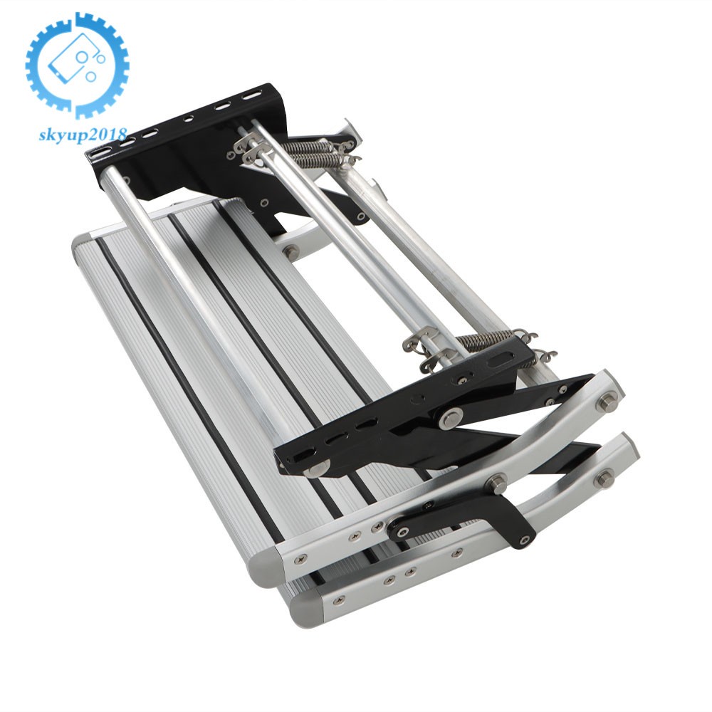 Pull Out Retractable Aluminum 2 Step RV Camper Platform Steps Stair Anti-Slip