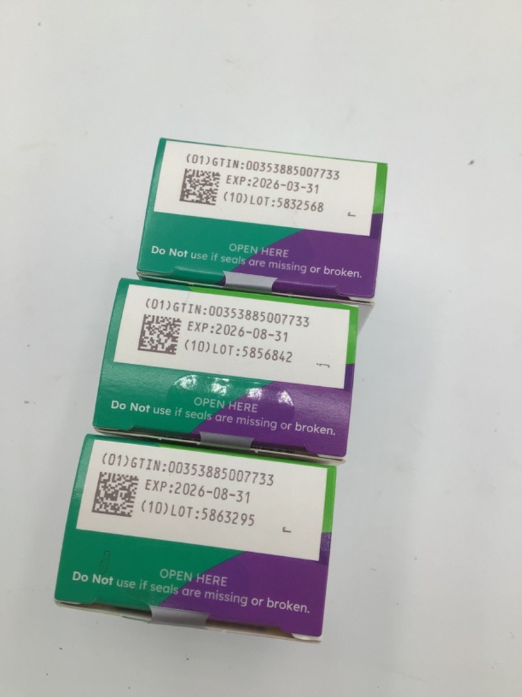 One Touch Verio Test Strips 75 Count (3x25) Exp. 8/2026