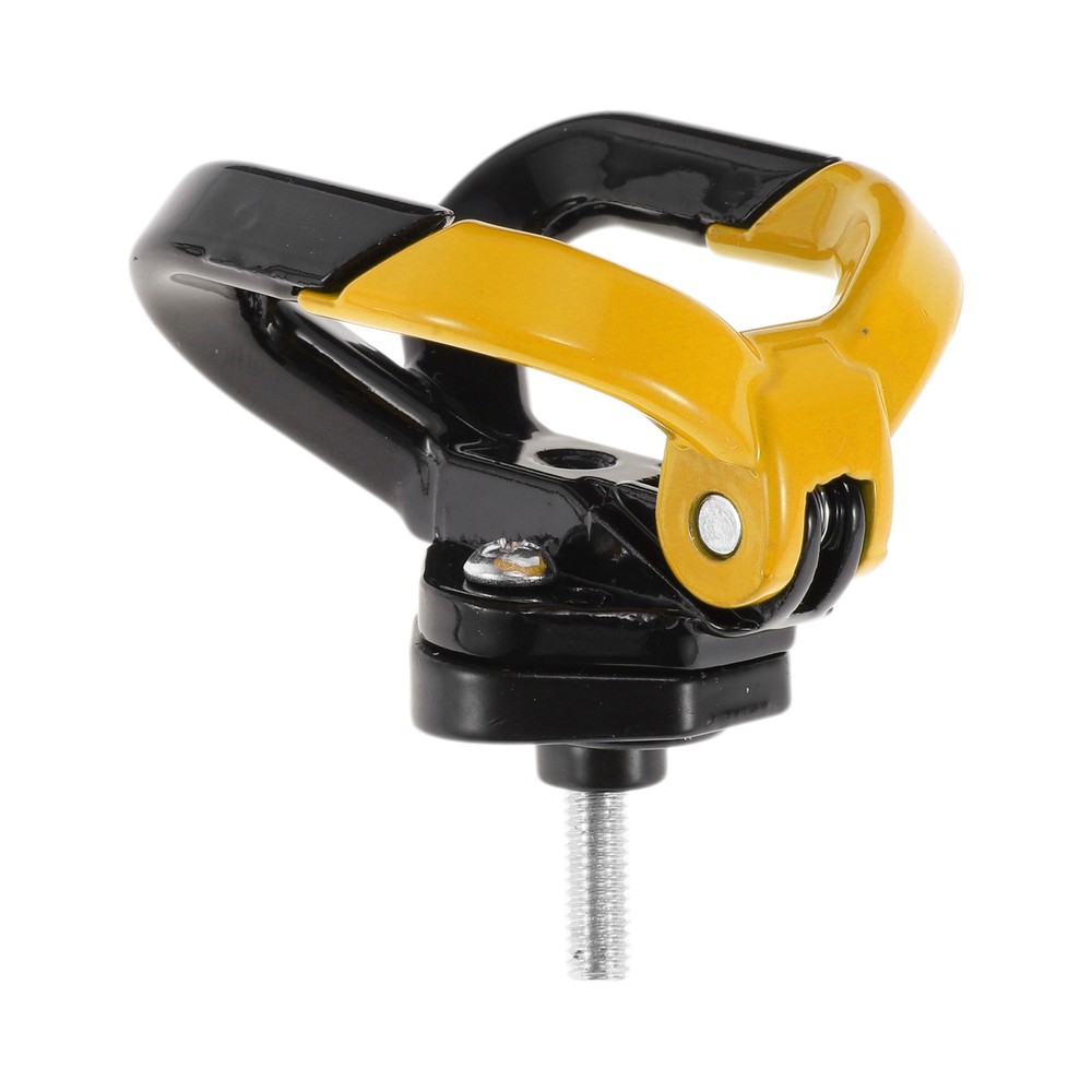 Butterfly Hook Opening-Closing Double Motorcycle Hook 1pc Black Yellow