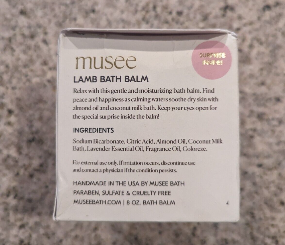 Lamb BOXED BATH BOMB by musee