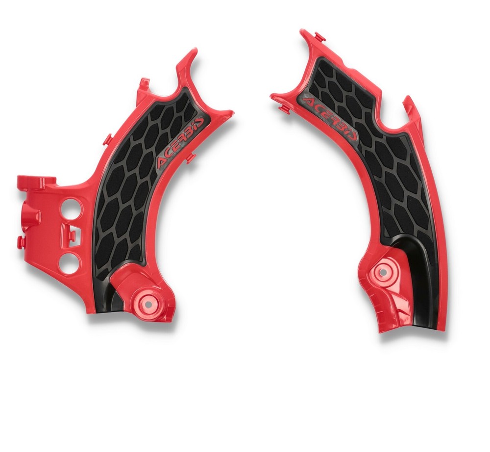 Acerbis 2986181018 Frame Guards- X-Grip - Red/Black