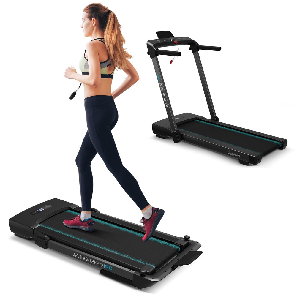 SereneLife 2-in-1 Walking Pad Riser Treadmill with Remote Control LED Display