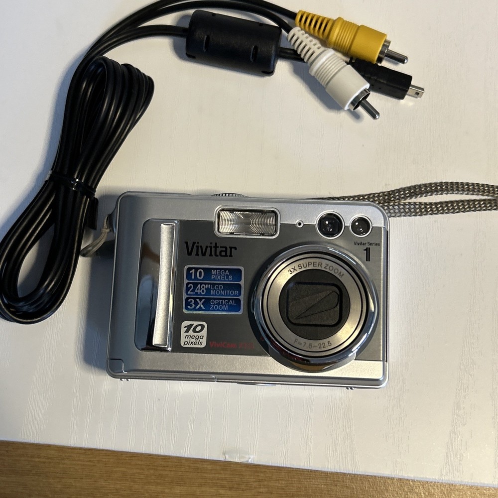 Vivitar ViviCam X325 10.0MP Digital Camera - Silver