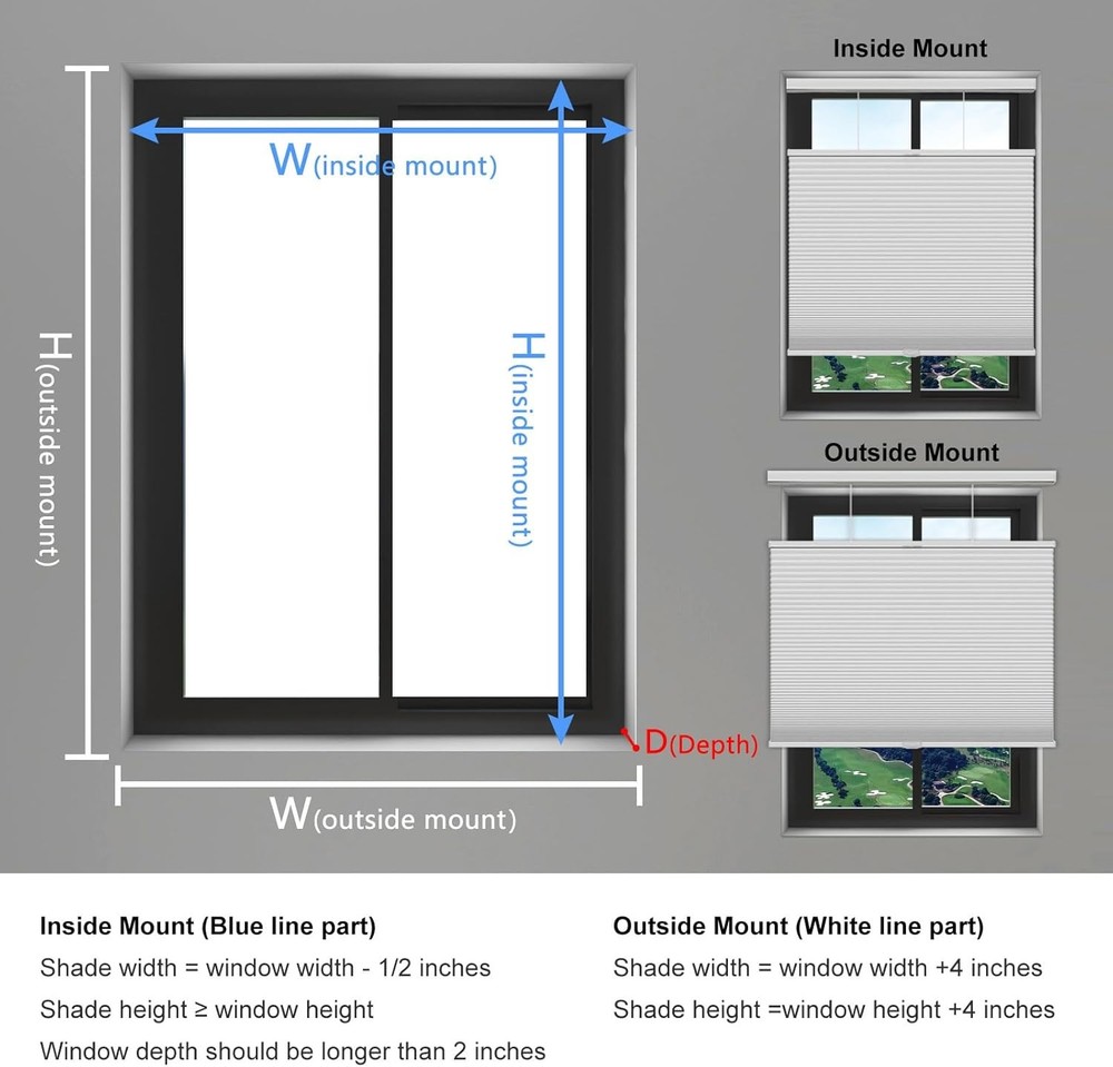 Changshade Honeycomb Blackout Blinds Top Down Bottom Up Cellular Blind